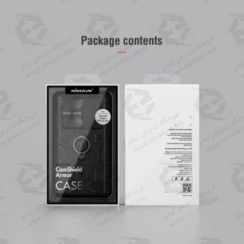گارد رینگی نیلکین سامسونگ Samsung Galaxy Note 20 Ultra مدل CamShield Armor
