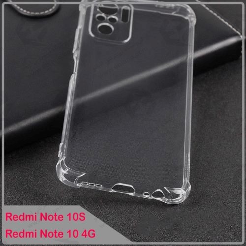 قاب ژله ای شفاف کپسول دار و محافظ لنزدار Xiaomi Redmi Note 10 4G / Note 10S