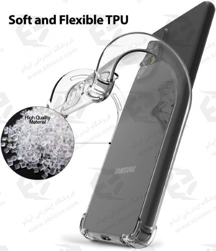 قاب ژله ای شفاف کپسول دار و محافظ لنزدار Samsung Galaxy A72