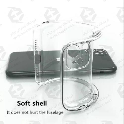 قاب ژله ای شفاف کپسول دار و محافظ لنزدار iPhone 12 Mini
