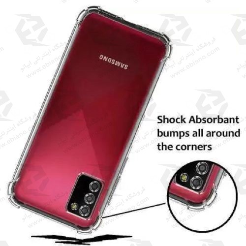 قاب ژله ای شفاف کپسول دار و محافظ لنزدار Samsung Galaxy A03s