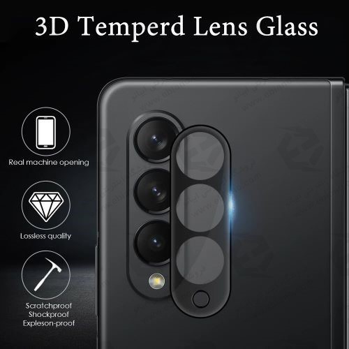 محافظ لنز 3D فول سامسونگ Galaxy Z Fold 3 مدل شیشه‌ای