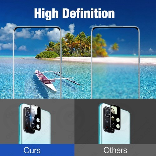 محافظ لنز 3D فول شیائومی Redmi Note 11 Pro Plus مدل شیشه‌ای (1)