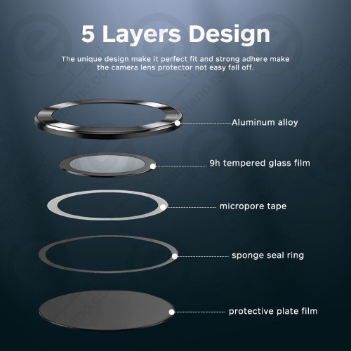 محافظ لنز رینگی فلزی LITO سامسونگ Galaxy S22 Ultra مدل S+ 3D