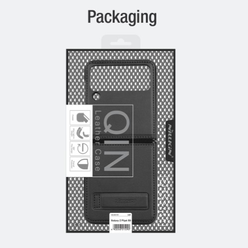 کیف چرمی نیلکین Samsung Galaxy Z Flip 4 5G مدل Qin
