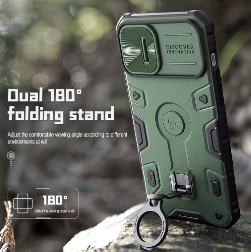 قاب مگنتی ضد ضربه رینگ استندی نیلکین iPhone 14 Plus مدل CamShield Armor Pro Magnetic (1)
