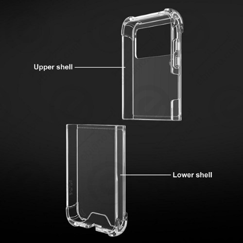 قاب پشت کریستالی دور ژله‌ای کپسول دار Samsung Galaxy Z Flip 4 5G (1)