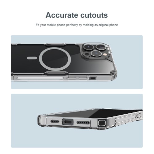 قاب ژله ای مغناطیسی نیلکین iPhone 14 Pro Max مدل Nature TPU Pro Magnetic (1)