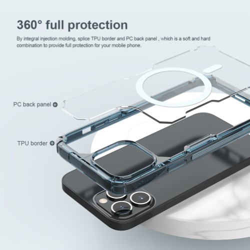قاب ژله ای مغناطیسی نیلکین iPhone 14 Pro مدل Nature TPU Pro Magnetic (1)
