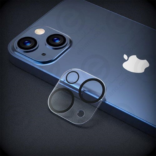 محافظ لنز 3D فول iPhone 14 مدل شیشه‌ای شفاف