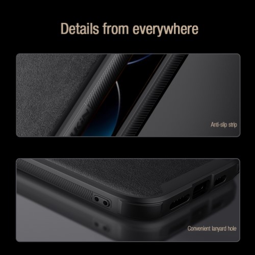 کاور چرمی نیلکین iPhone 14 Pro Max مدل CamShield Leather S