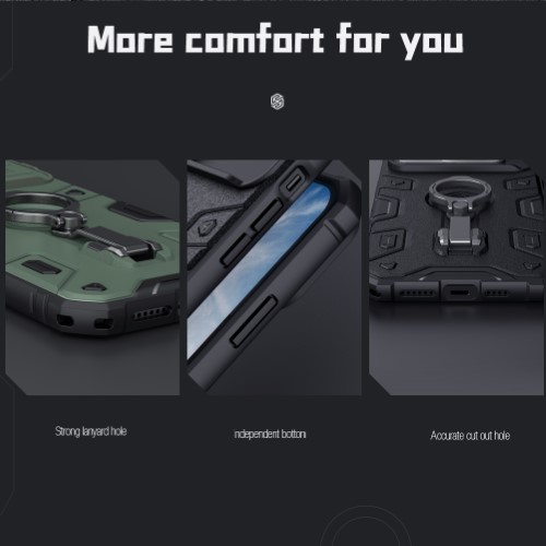 گارد ضد ضربه رینگ استندی نیلکین iPhone 14 Pro Max مدل CamShield Armor Pro (1)