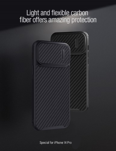 گارد کربنی نیلکین iPhone 14 Pro مدل Synthetic Fiber S