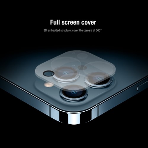گلس تمام صفحه و محافظ لنز نیلکین iPhone 14 Pro Max