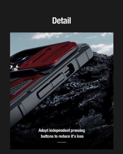 گارد ضدضربه محافظ لنزدار با استند نیلکین iPhone 14 Pro Max مدل Adventurer Pro (1)