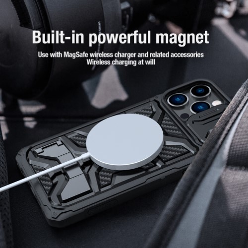 گارد ضدضربه محافظ لنزدار مگنتی نیلکین iPhone 14 Pro Max مدل Adventurer Pro Magnetic (1)
