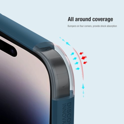 گارد نیلکین iPhone 14 Pro Max مدل (with LOGO cutout) Frosted Shield Pro (1)