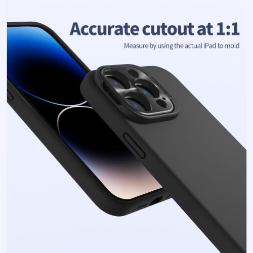 قاب سیلیکونی محافظ لنزدار نیلکین iPhone 14 Pro Max مدل Lens Wing Magnetic (1)