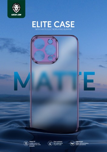 گارد Elite گرین لاین iPhone 13 Pro Max مدل Matte Electroplating Bumper