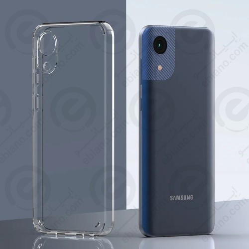 کاور پشت کریستالی دور ژله‌ای محافظ لنزدار Samsung Galaxy A03 Core