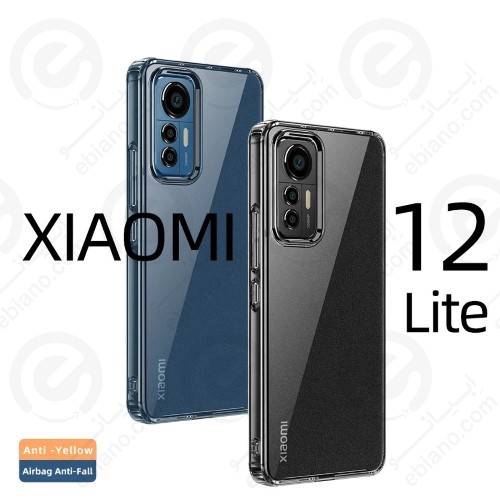 کاور پشت کریستالی دور ژله‌ای محافظ لنزدار Xiaomi 12 Lite (1)