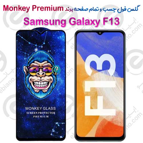گلس تمام صفحه سامسونگ Samsung Galaxy F13 مدل Monkey Premium