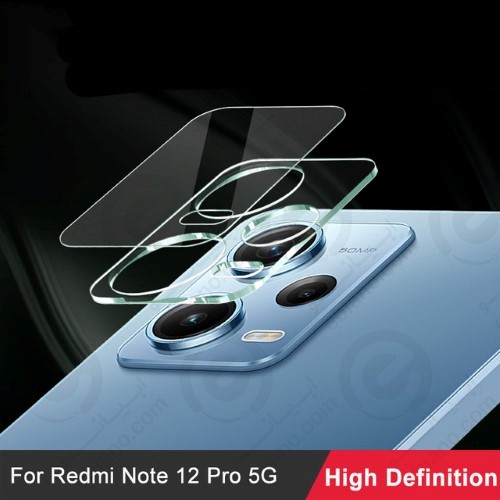 محافظ لنز 3D فول Xiaomi Redmi Note 12 Pro مدل شیشه‌ای شفاف (2)