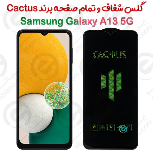 گلس تمام صفحه سامسونگ Galaxy A13 5G برند Cactus
