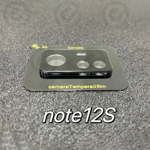 محافظ لنز 3D فول Xiaomi Redmi Note 12S مدل شیشه‌ای