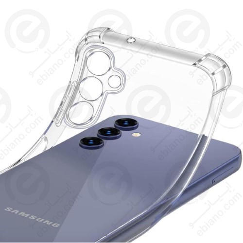 قاب ژله ای شفاف کپسول دار و محافظ لنزدار Samsung Galaxy A24 4G (1)