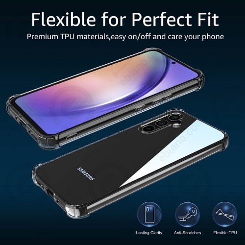 قاب ژله ای شفاف کپسول دار و محافظ لنزدار Samsung Galaxy A54 5G (1)