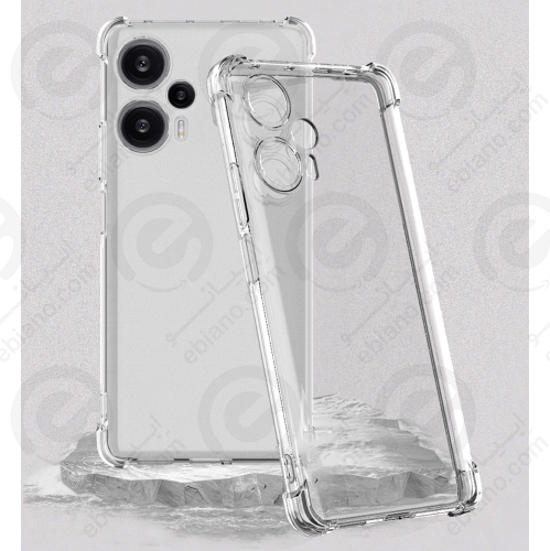 قاب ژله ای شفاف کپسول دار و محافظ لنزدار Xiaomi Poco F5 (1)