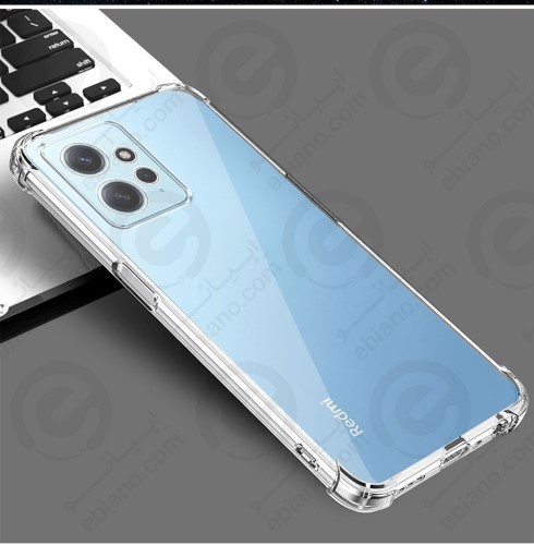 قاب ژله ای شفاف کپسول دار و محافظ لنزدار Xiaomi Redmi Note 12 4G (1)