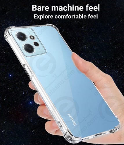 قاب ژله ای شفاف کپسول دار و محافظ لنزدار Xiaomi Redmi Note 12 4G (1)