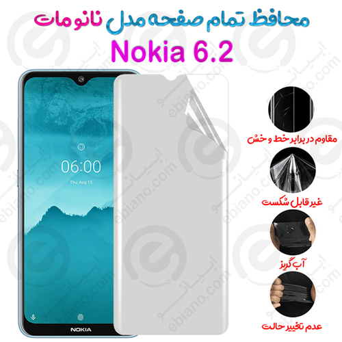 محافظ تمام صفحه Nokia 6.2 مدل نانو مات