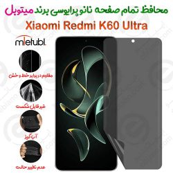 محافظ تمام صفحه نانو پرایوسی شیائومی ردمی کی 60 اولترا برند میتوبل