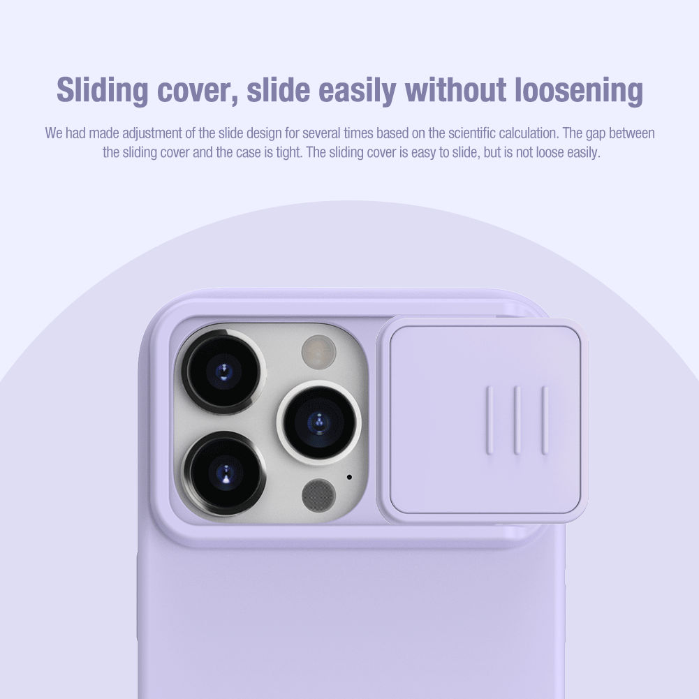 گارد سیلیکونی مگنتی نیلکین iPhone 15 Pro Max مدل CamShield Silky Magnetic (1)