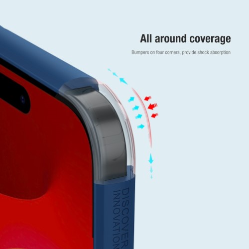 گارد نیلکین iPhone 15 Plus مدل Frosted Shield Pro
