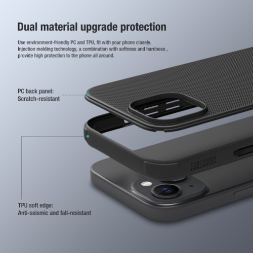 گارد نیلکین iPhone 15 مدل Frosted Shield Pro