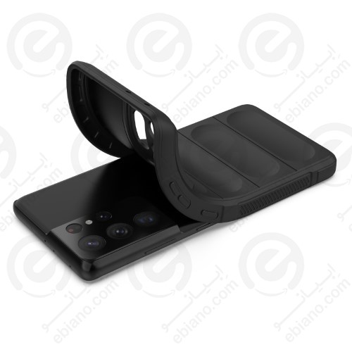 قاب سیلیکونی پافری محافظ لنزدار Samsung Galaxy S21 Ultra (1)
