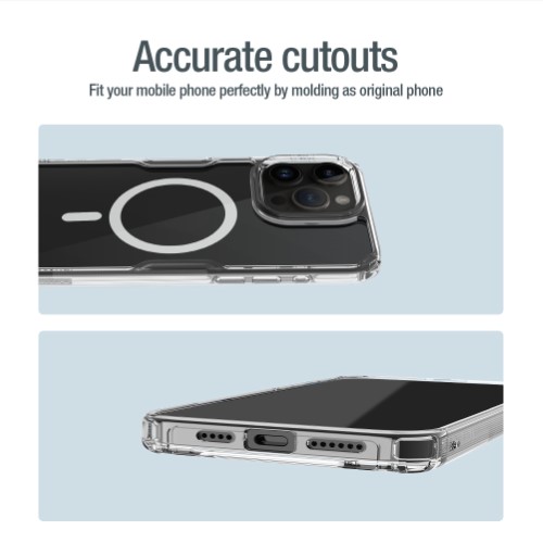 قاب ژله ای مغناطیسی نیلکین iPhone 15 Pro Max مدل Nature TPU Pro Magnetic (1)