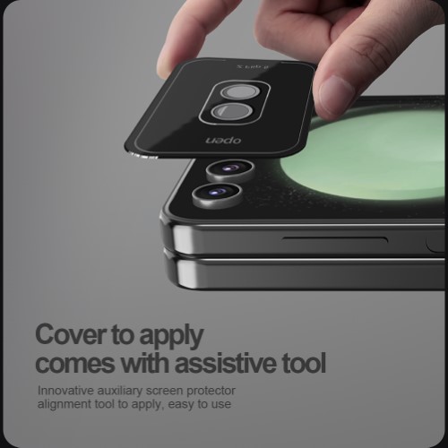 محافظ لنز رینگی فلزی Samsung Galaxy Z Flip 5 همراه ابزار نصب برند نیلکین مدل CLR Film (1)