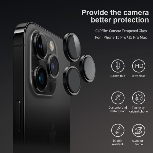 محافظ لنز رینگی فلزی iPhone 15 Pro همراه ابزار نصب برند نیلکین (1)