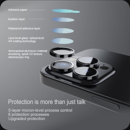 محافظ لنز رینگی فلزی iPhone 15 Pro همراه ابزار نصب برند نیلکین (1)