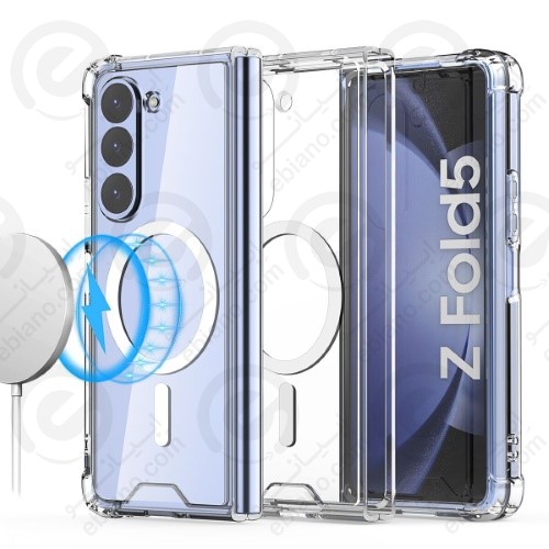 کاور پشت کریستالی شفاف مگنتی مگ سیف Samsung Galaxy Z Fold 5
