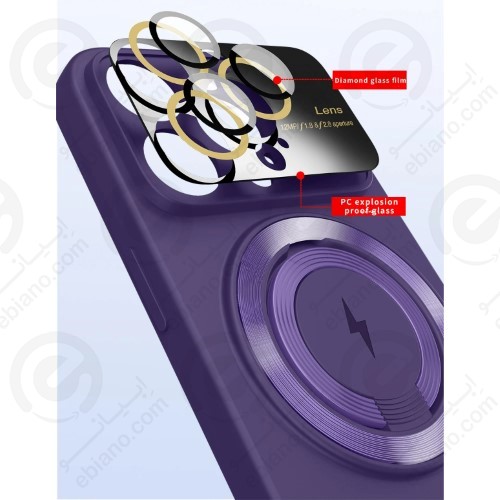 قاب استند مگنتی مگ سیف iPhone 14 مدل Lens Case