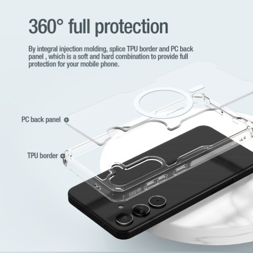 قاب ژله ای مغناطیسی نیلکین Samsung Galaxy S24 Plus مدل Nature TPU Pro Magnetic (1)
