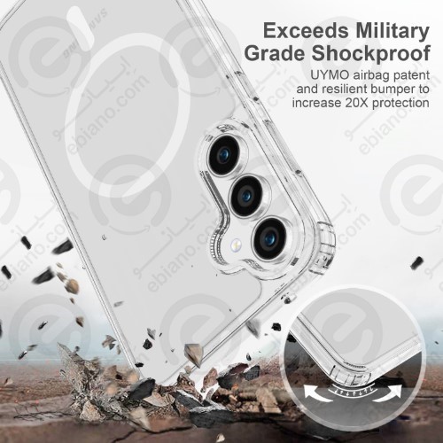 کاور پشت کریستالی مگ سیف دار Samsung Galaxy S23 FE