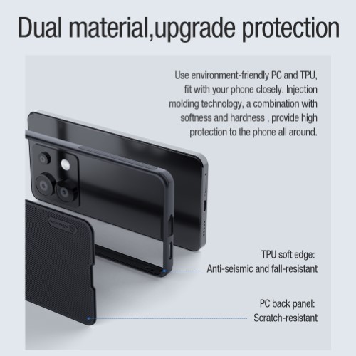 گارد مغناطیسی نیلکین Xiaomi Redmi Note 13 Pro 5G مدل Frosted Shield Pro Magnetic