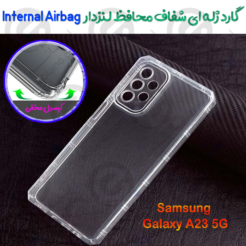 گارد ژله ای شفاف محافظ لنزدار Samsung Galaxy A23 5G مدل Internal Airbag